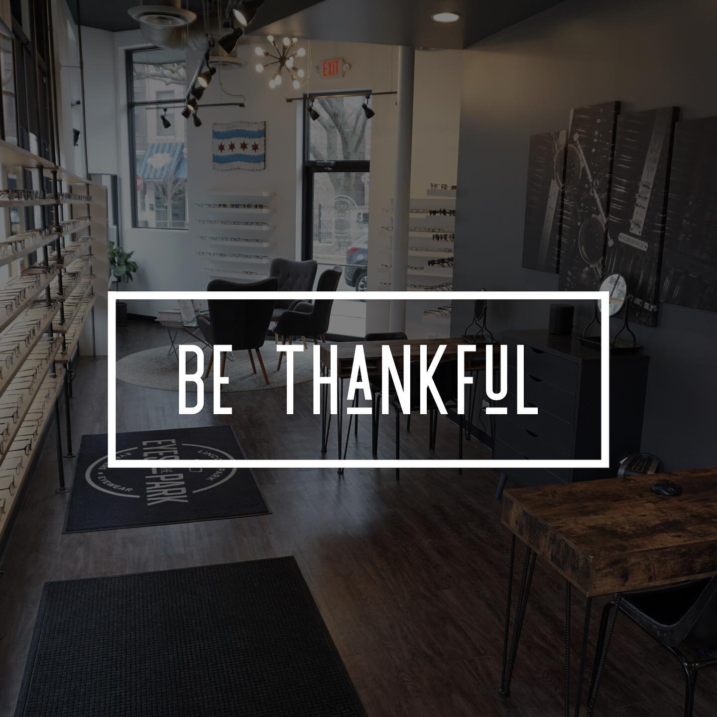 Happy Thanksgiving from all of us at Eyes in the Park! We hope that you&rsquo;ve found a small group of loved ones to spend the day with.
&bull;
We have a lot of things to be thankful for but at the top of the list is all of our patients who have tru
