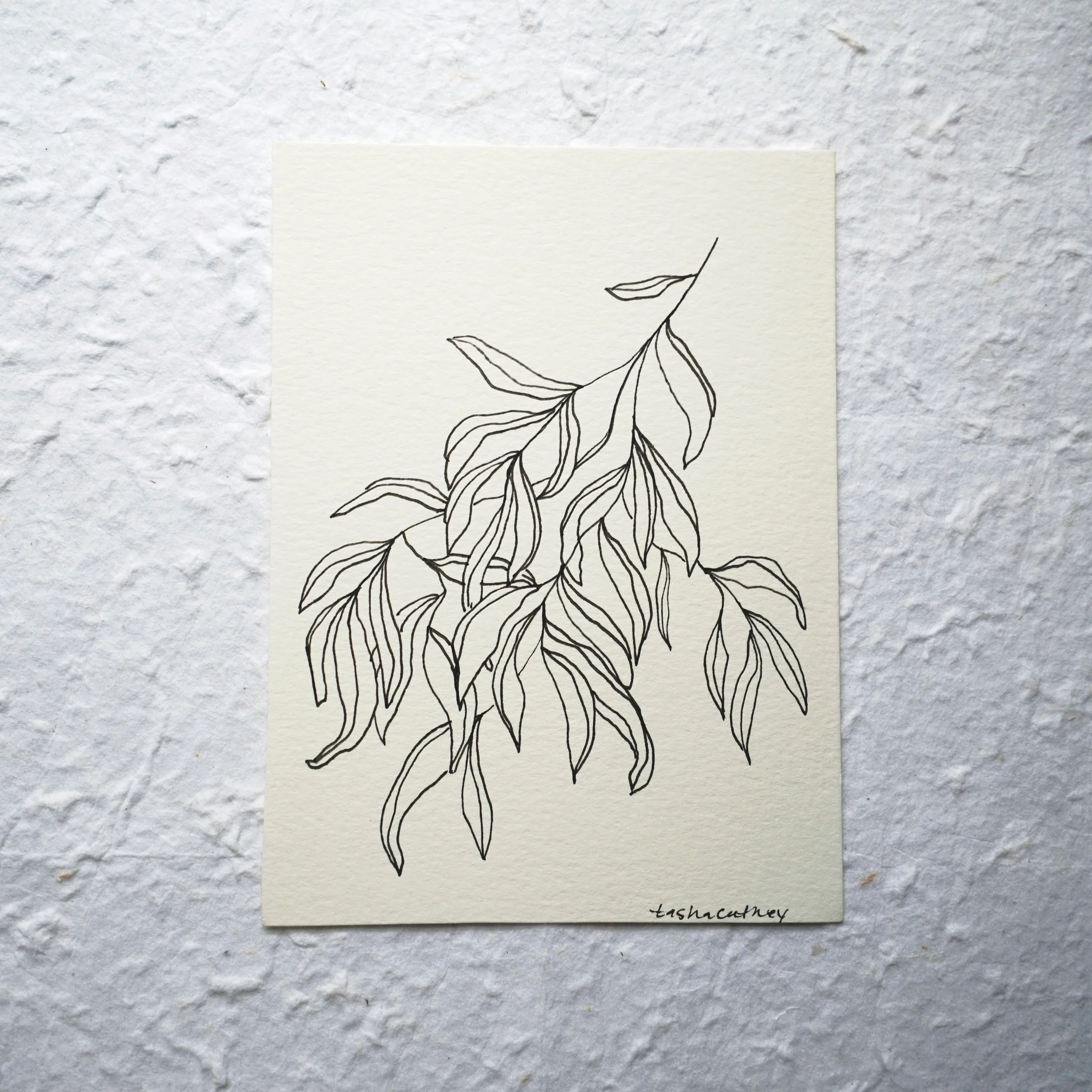 09 - SOLD original drawing dimensions: 4” x 6” pen on watercolor paper