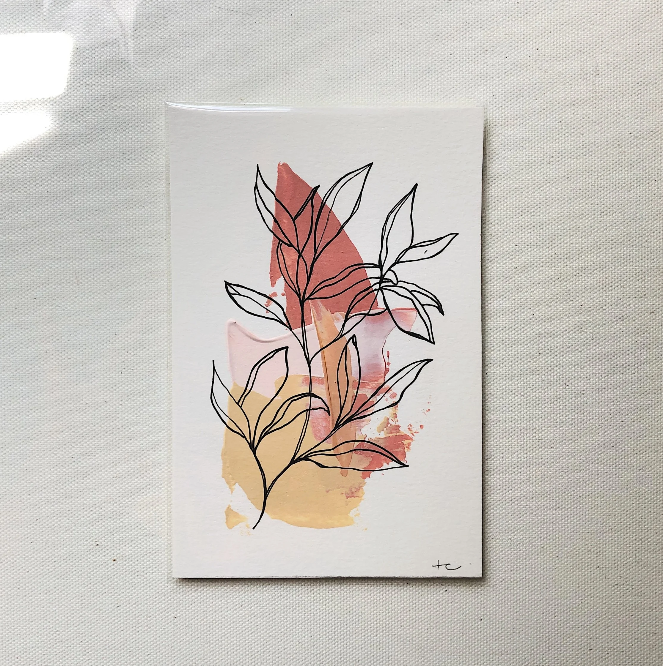 02 - SOLD original artwork dimensions: 4” x 6” pen & acrylic on paper