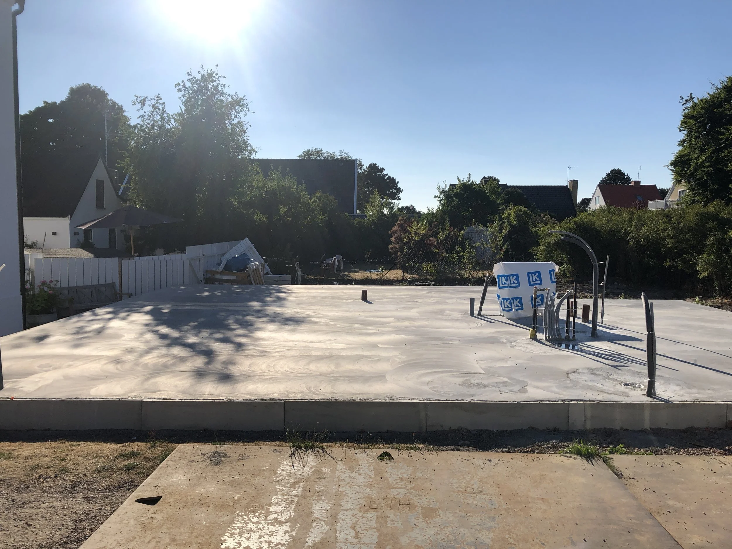 Gjuten grund i Skanör!