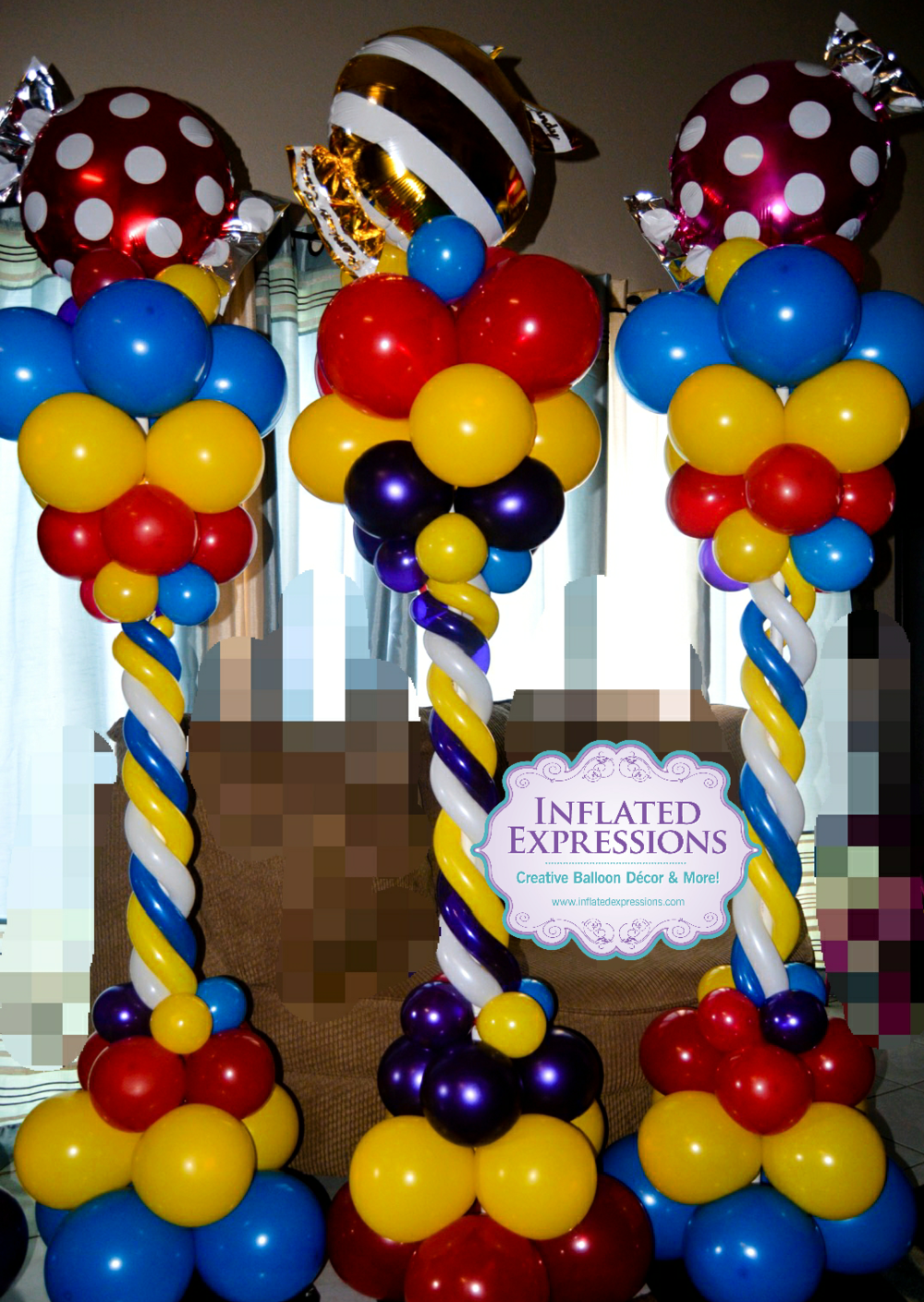 Crazy Hair Balloon Column — Inflated Expressions, LLC