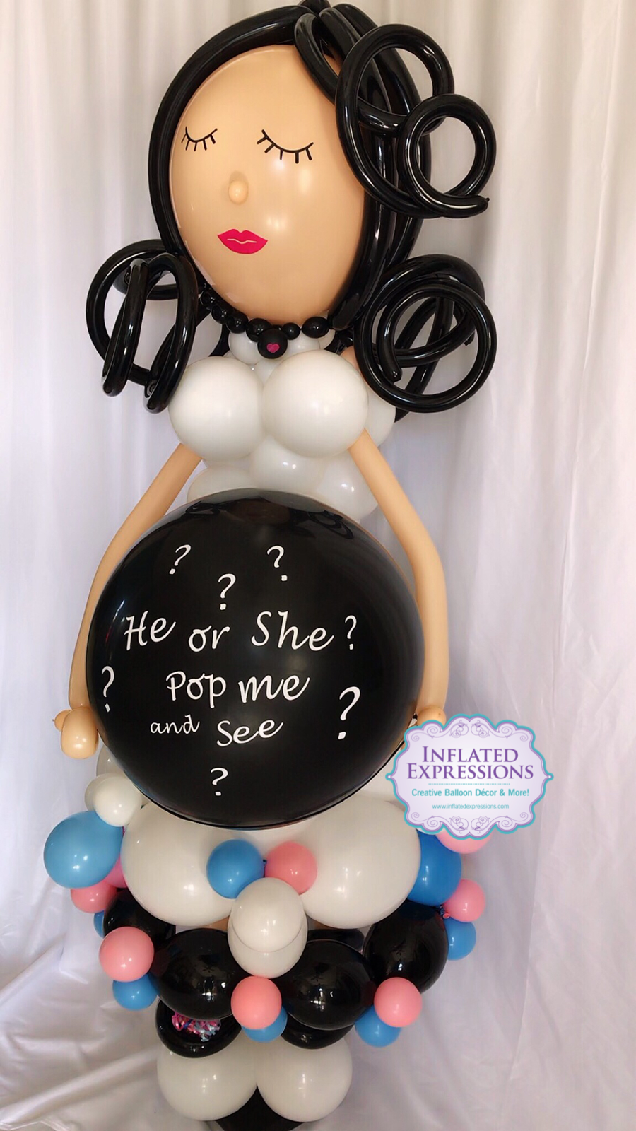 Mommy To Be Gender Reveal Balloon Sculpture Inflated Expressions Llc