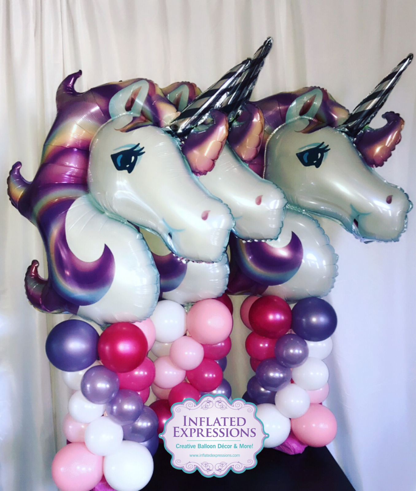 Reden kromme Observeer Unicorn Balloon Centerpiece — Inflated Expressions, LLC