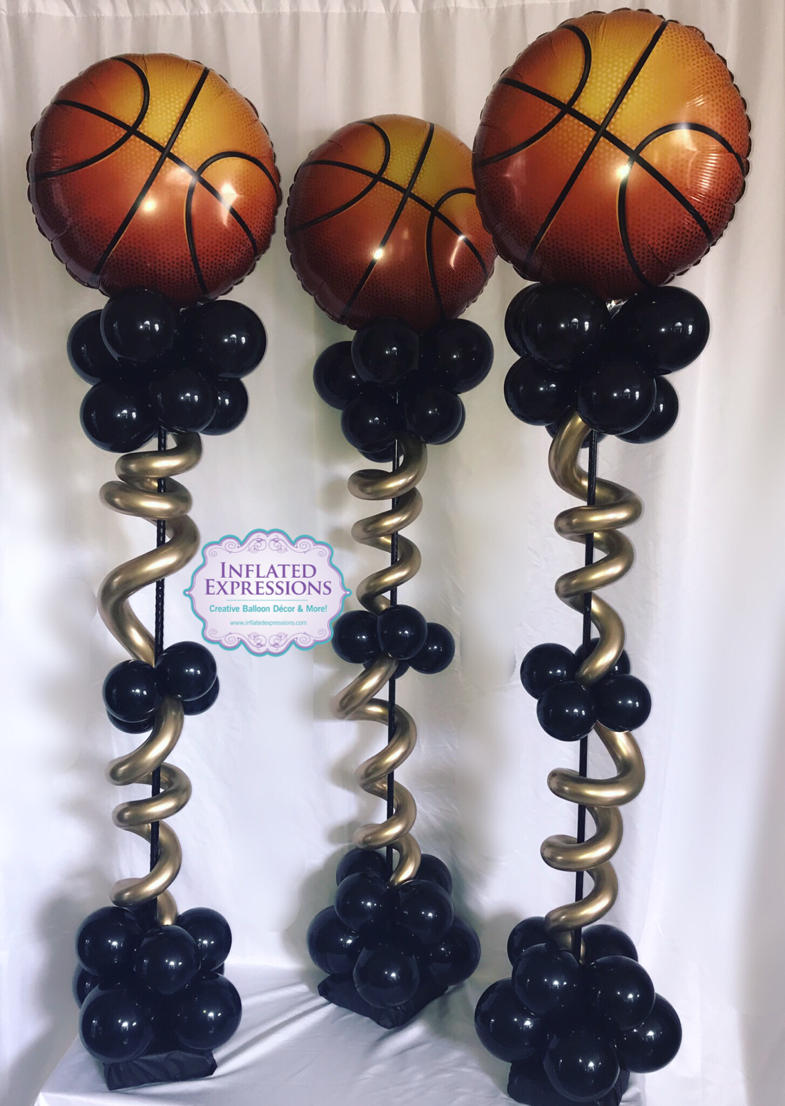 Basketball Balloon Centerpiece — Inflated Expressions