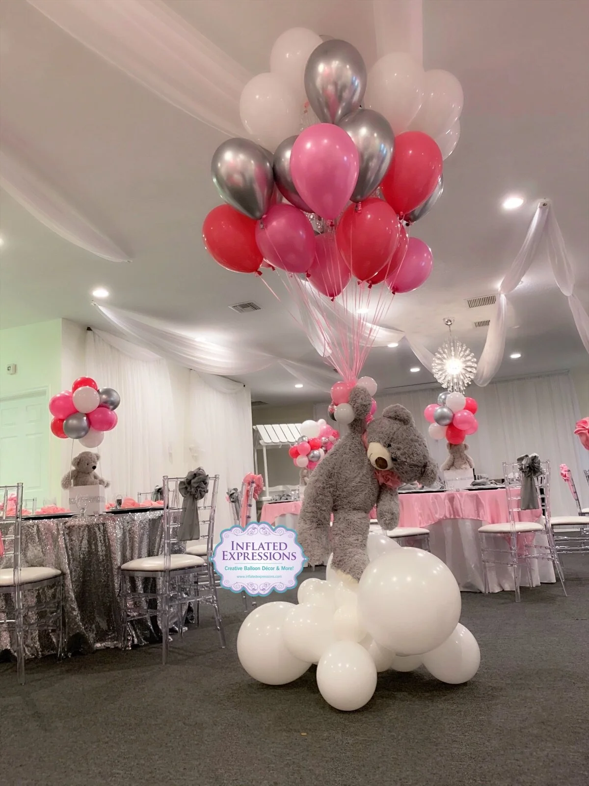 teddy bear balloon bouquet