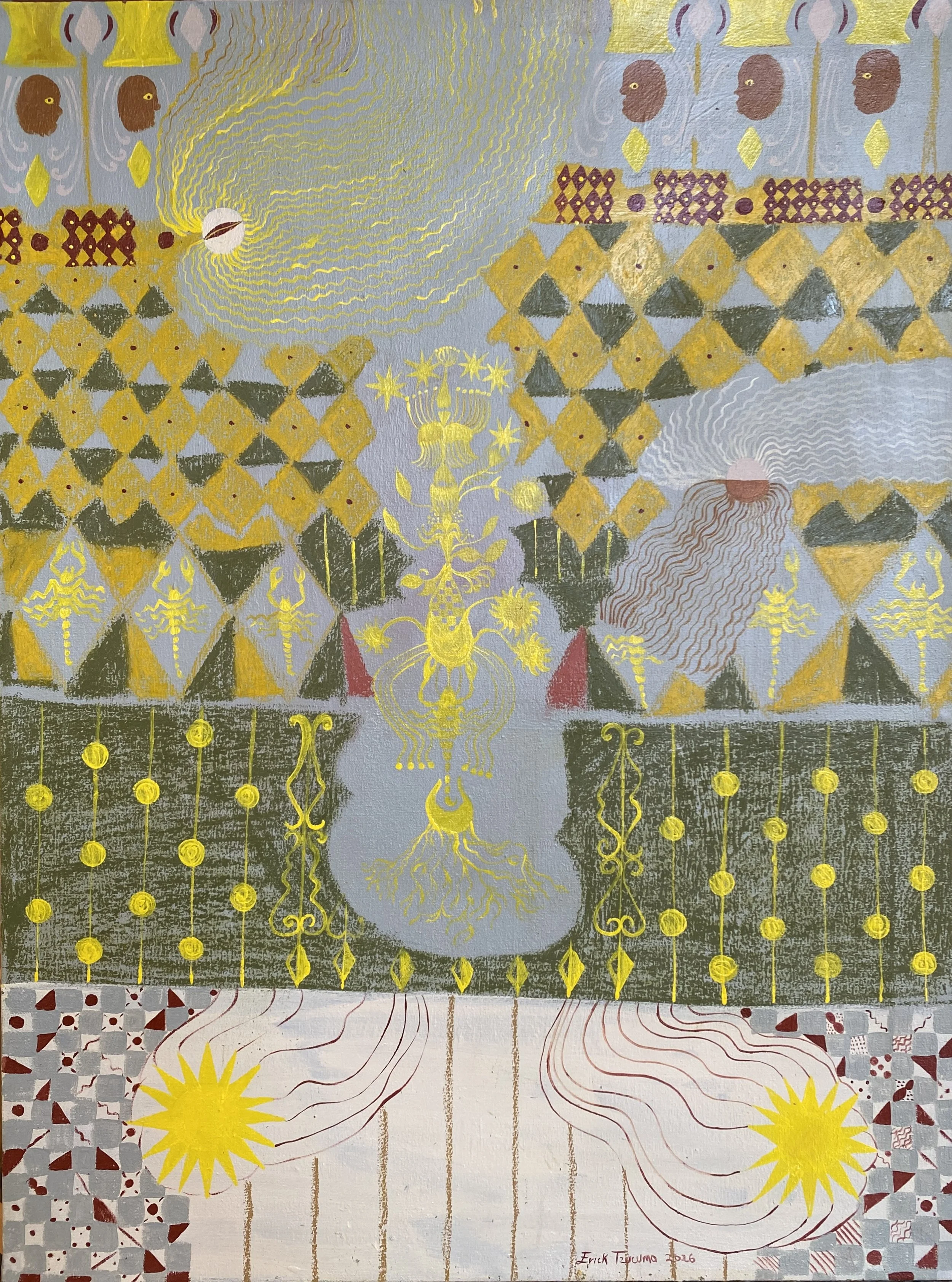 “Cometa con Sol de dos Colores”