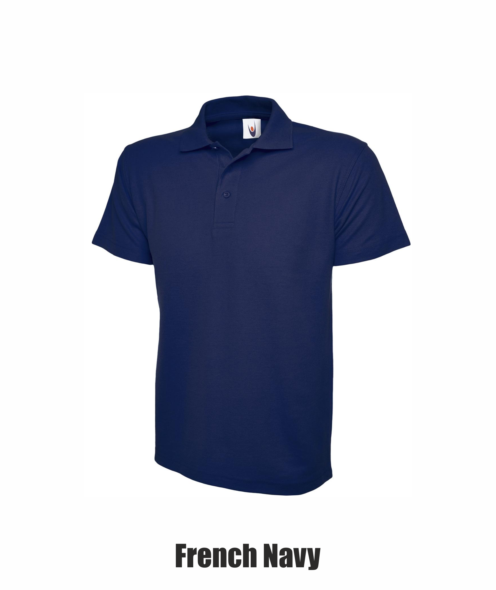 navy blue polo shirt front