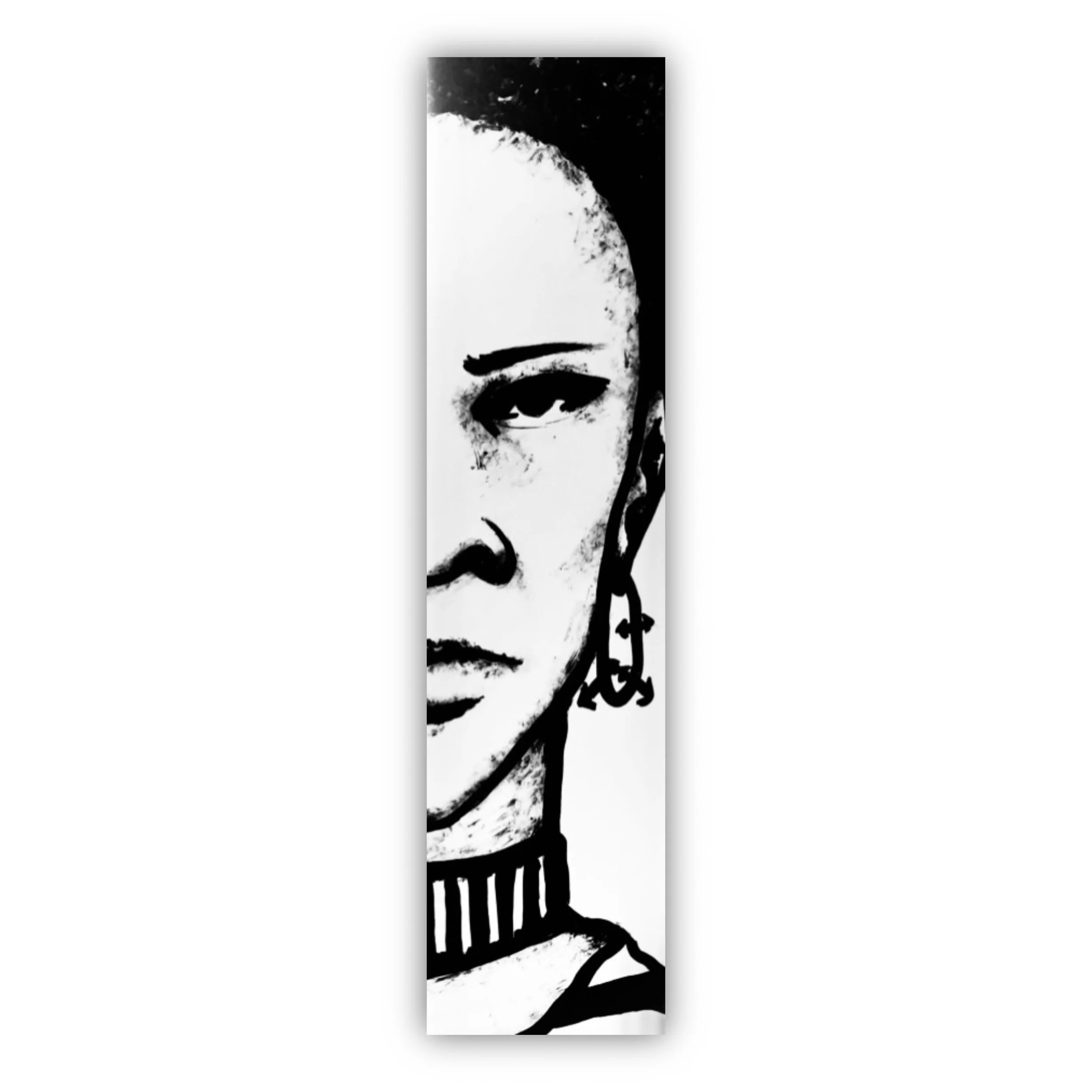   La Prisonnière #101    Medium:  Acrylic on canvas   Dimensions:  48" x 12" x 3"   Artwork for Sale:  Yes   Price:  $700.00   Year Completed:  2022   Primary Discipline:  Painting   Art in Public Places:  No     