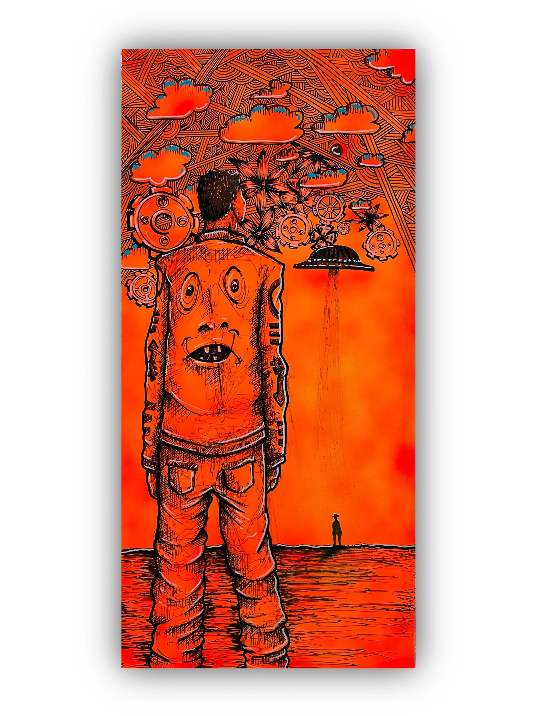 “The orange sky”