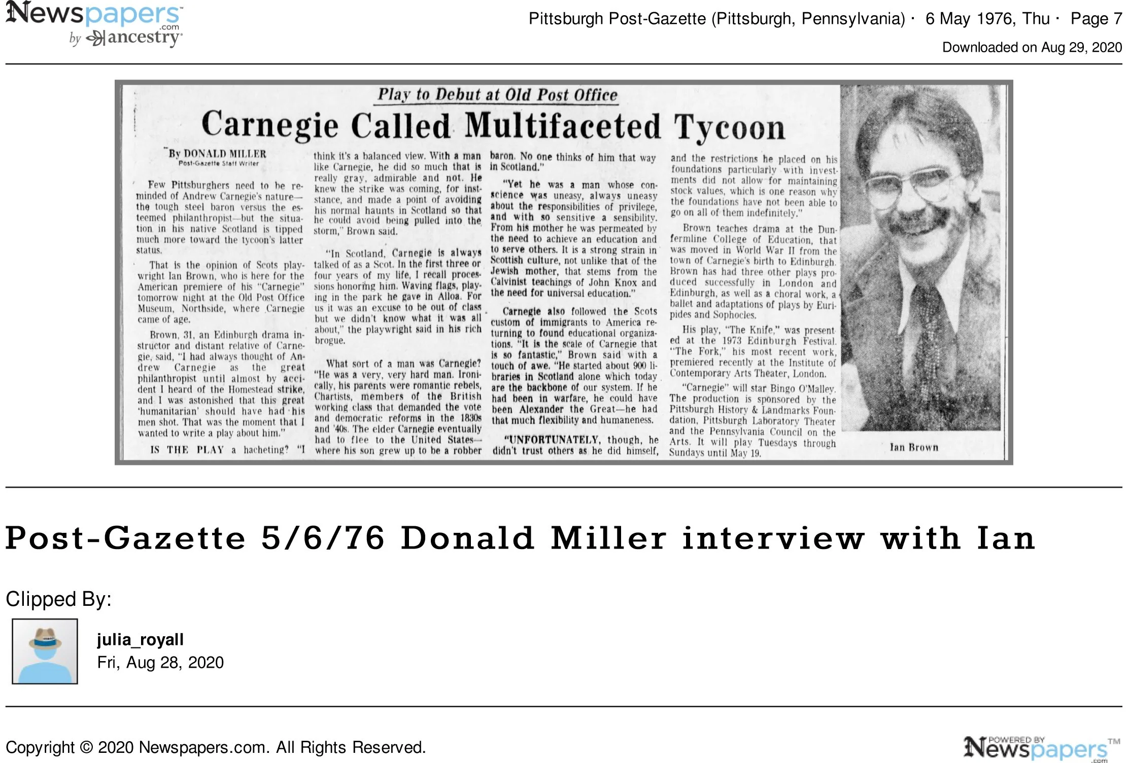 Post_Gazette_5_6_76_Donald_Miller_interview_with_Ian.jpg