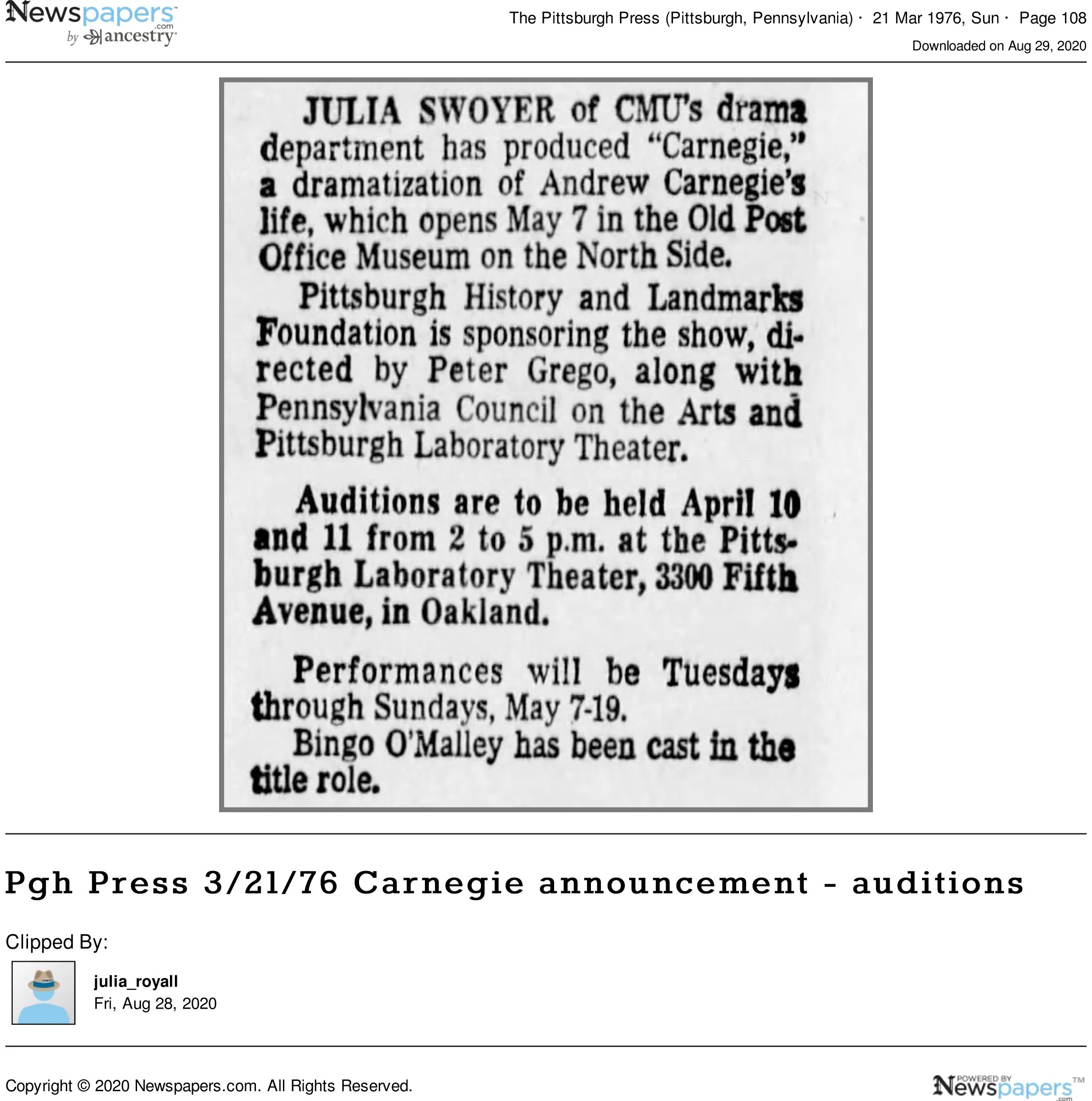 Pgh_Press_3_21_76_Carnegie_announcement___auditions.jpg
