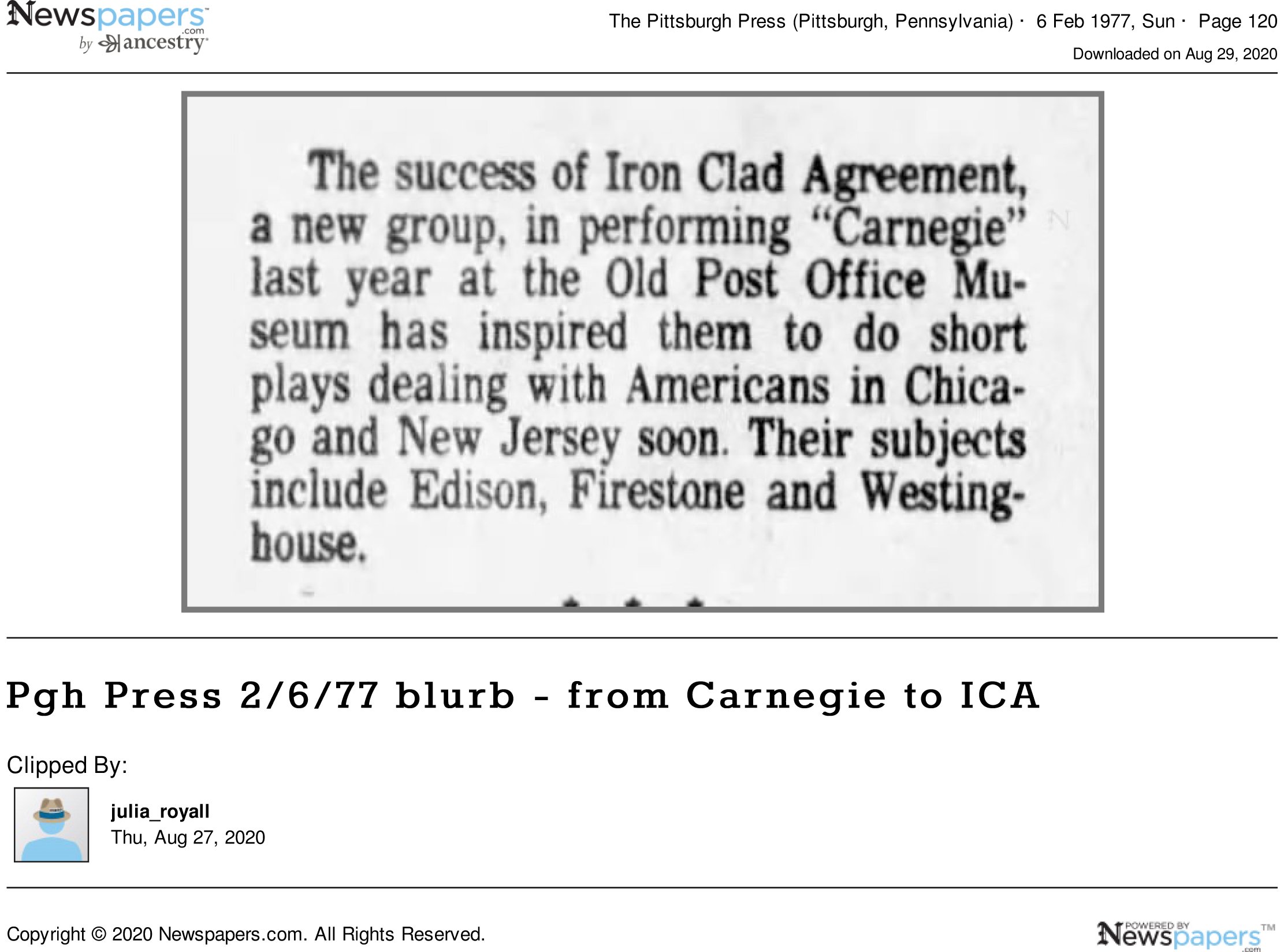 Pgh_Press_2_6_77_blurb___from_Carnegie_to_ICA.jpg