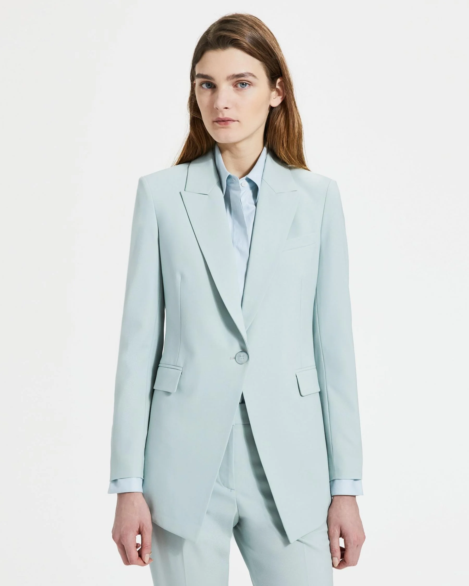 Theory Good Wool Long Blazer