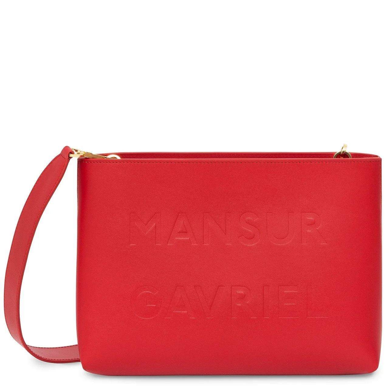 Mansur Gavriel Calf Logo Shoulder Bag