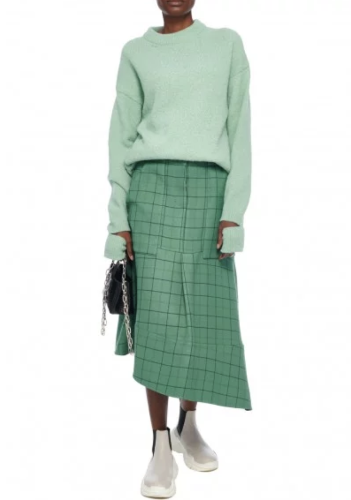 Alpaca Crewneck Pullover by Tibi