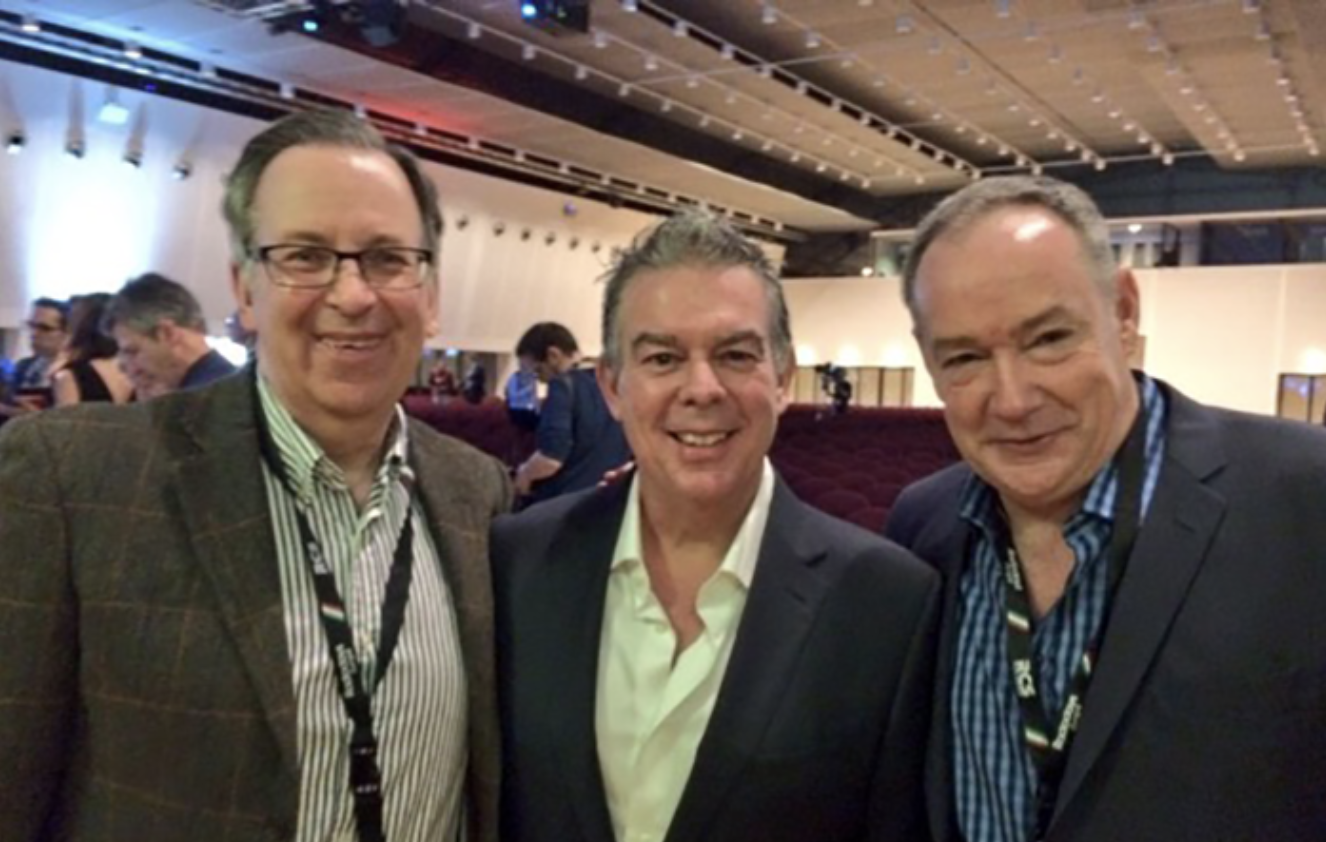 Pictured: John Simons, Elvis Duran, Dennis Clark