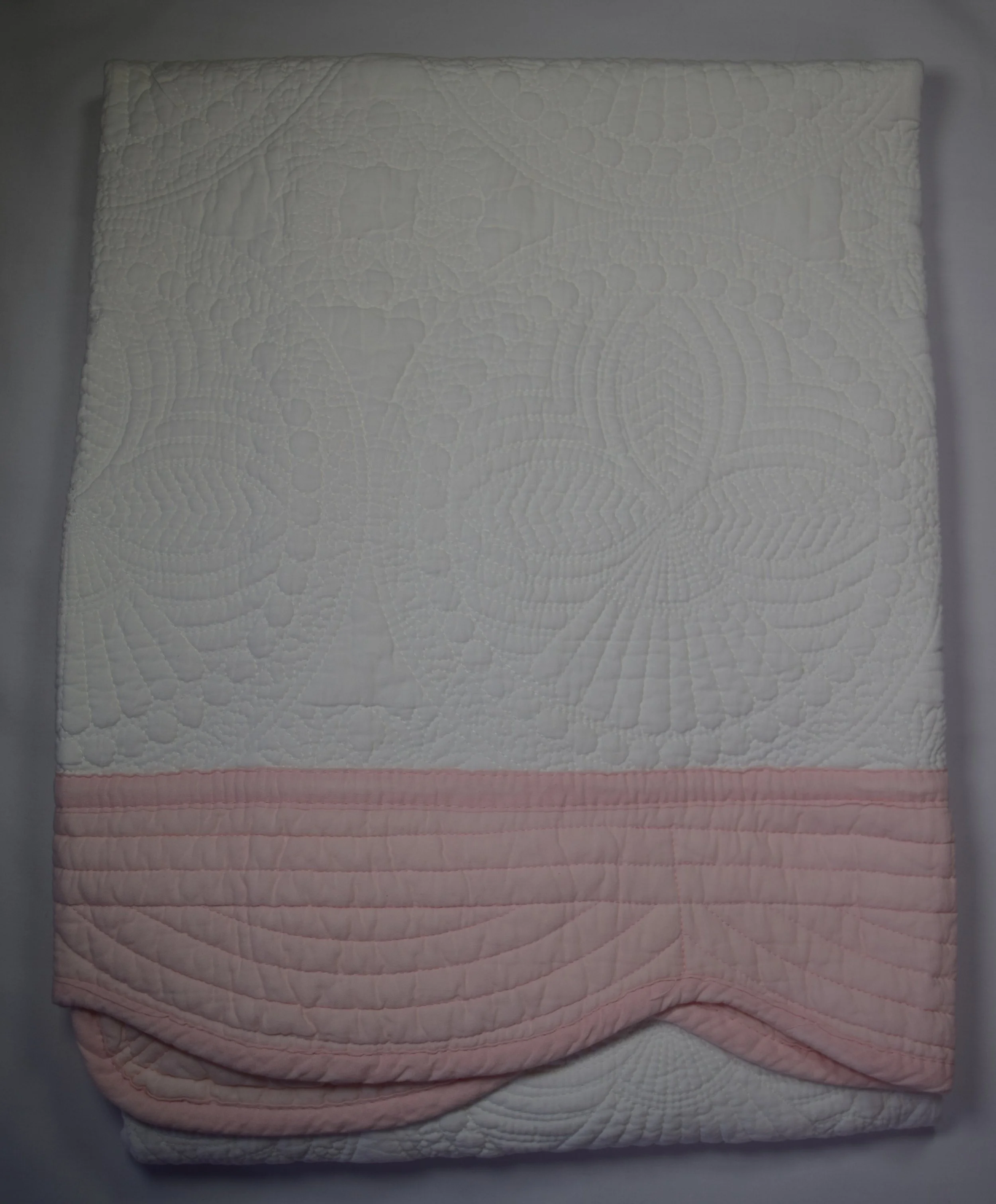 White with Pink trim