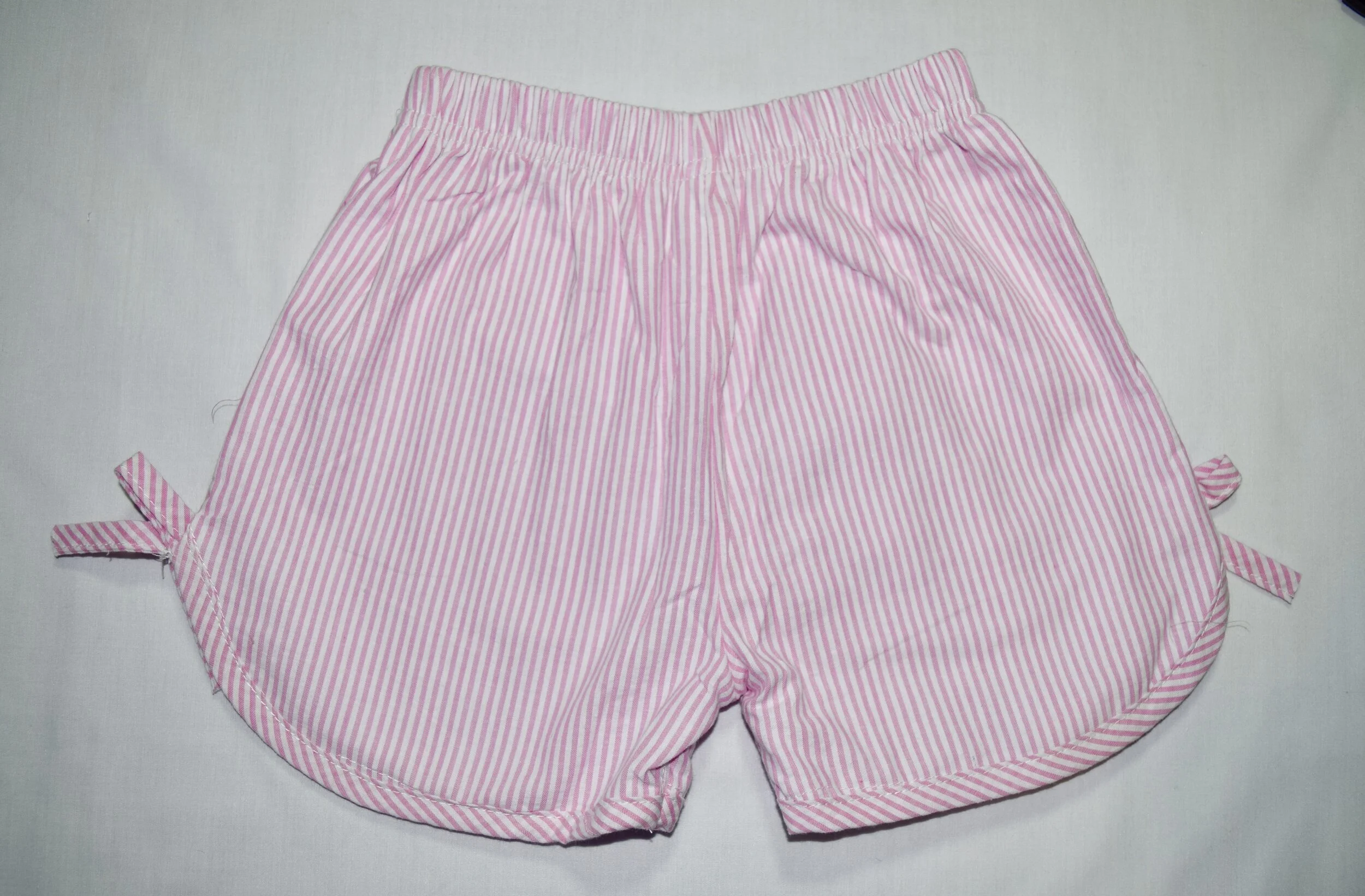 Pink Seersucker shorts