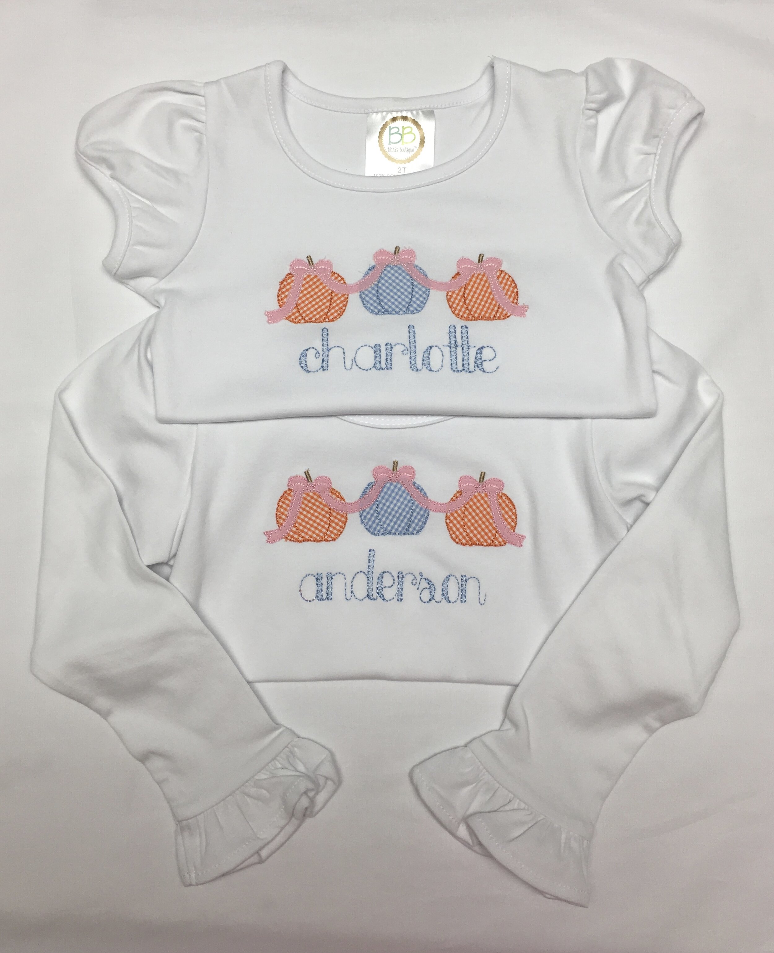 Pumpkin trio with bow