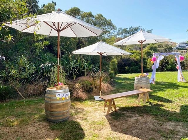 Looking forward to gorgeous summer days with our white umbrellas for the perfect shade area ☀️