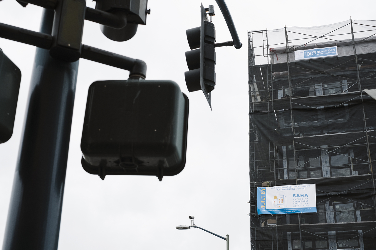  Street scenes from International Blvd. in East Oakland looking at how the community is being effected by construction of a new center-lane bus line called the Bay Rapid Transit(BRT) that is being promised as a positive transformative force for this 