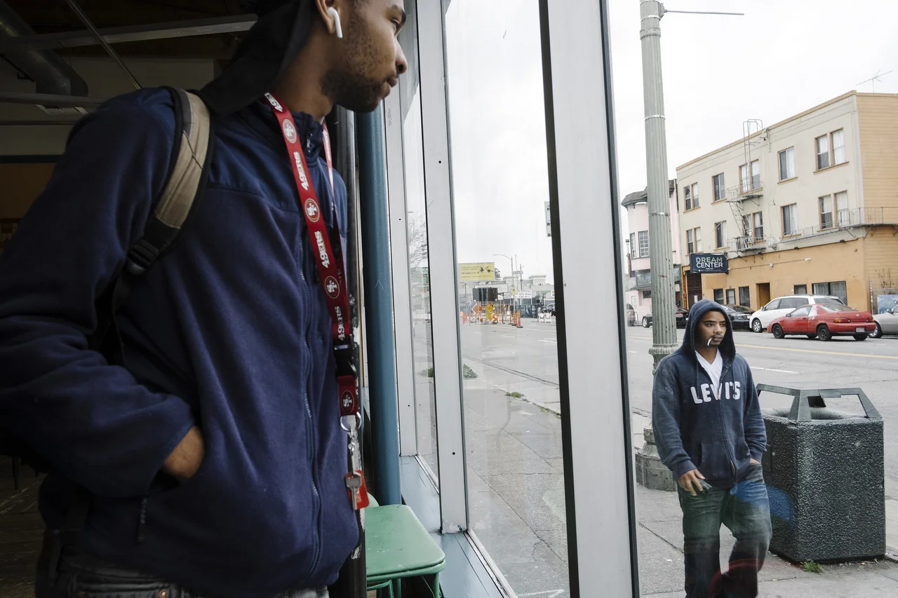  Street scenes from International Blvd. in East Oakland looking at how the community is being effected by construction of a new center-lane bus line called the Bay Rapid Transit(BRT) that is being promised as a positive transformative force for this 