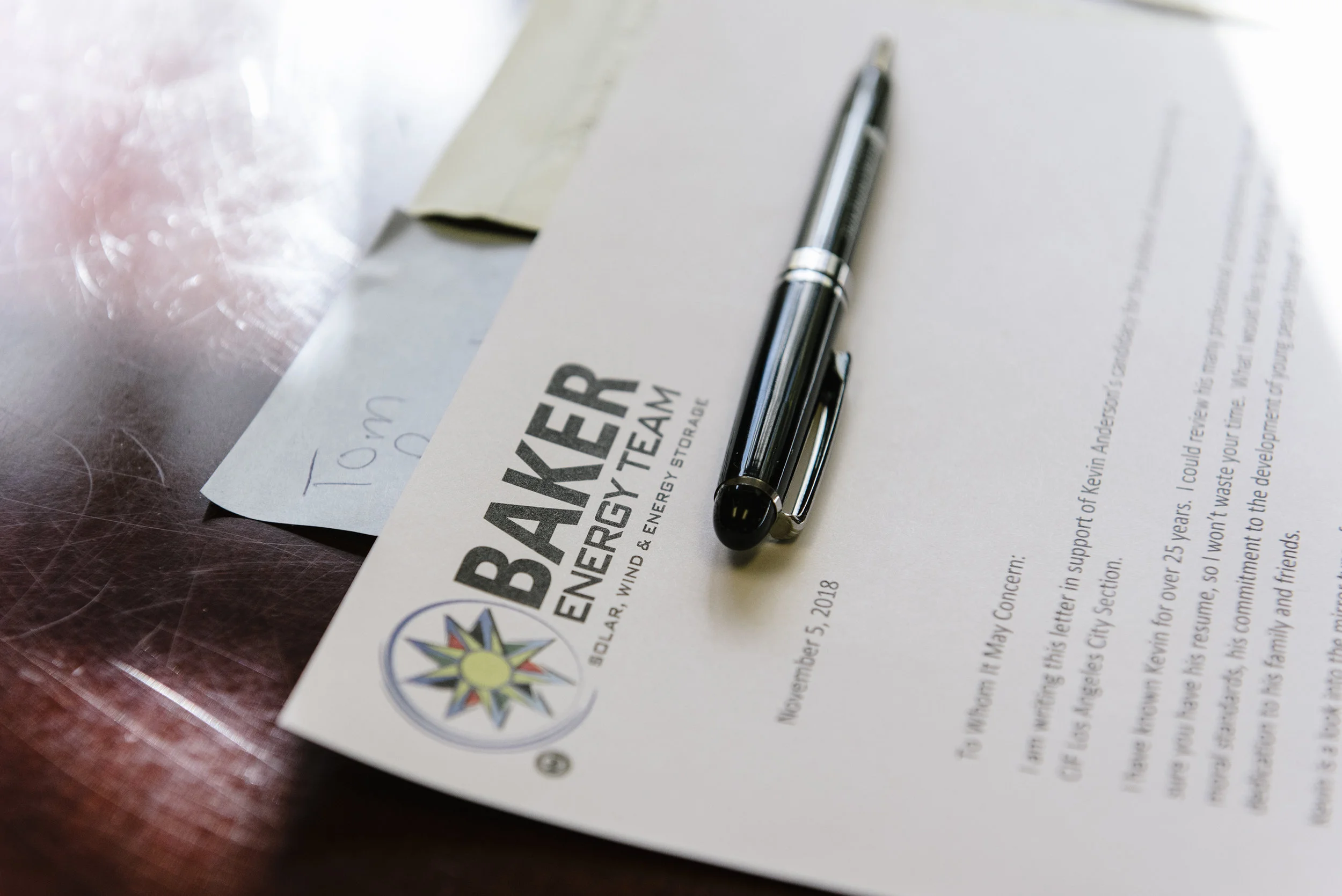 Former MLB player and manager Dusty Baker and his renewable energy company Baker Energy Team for Bloomberg. 