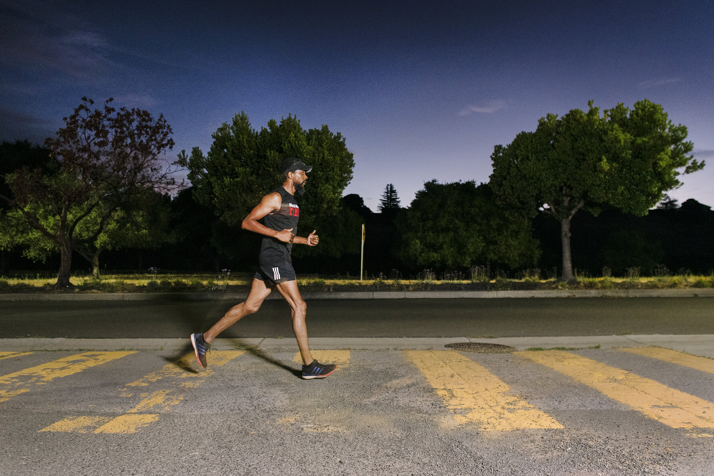  Kyrah Ayers is the president of the Bay Area chapter of Black Men Run, a group that promotes overall health and fitness, and focused on running. 