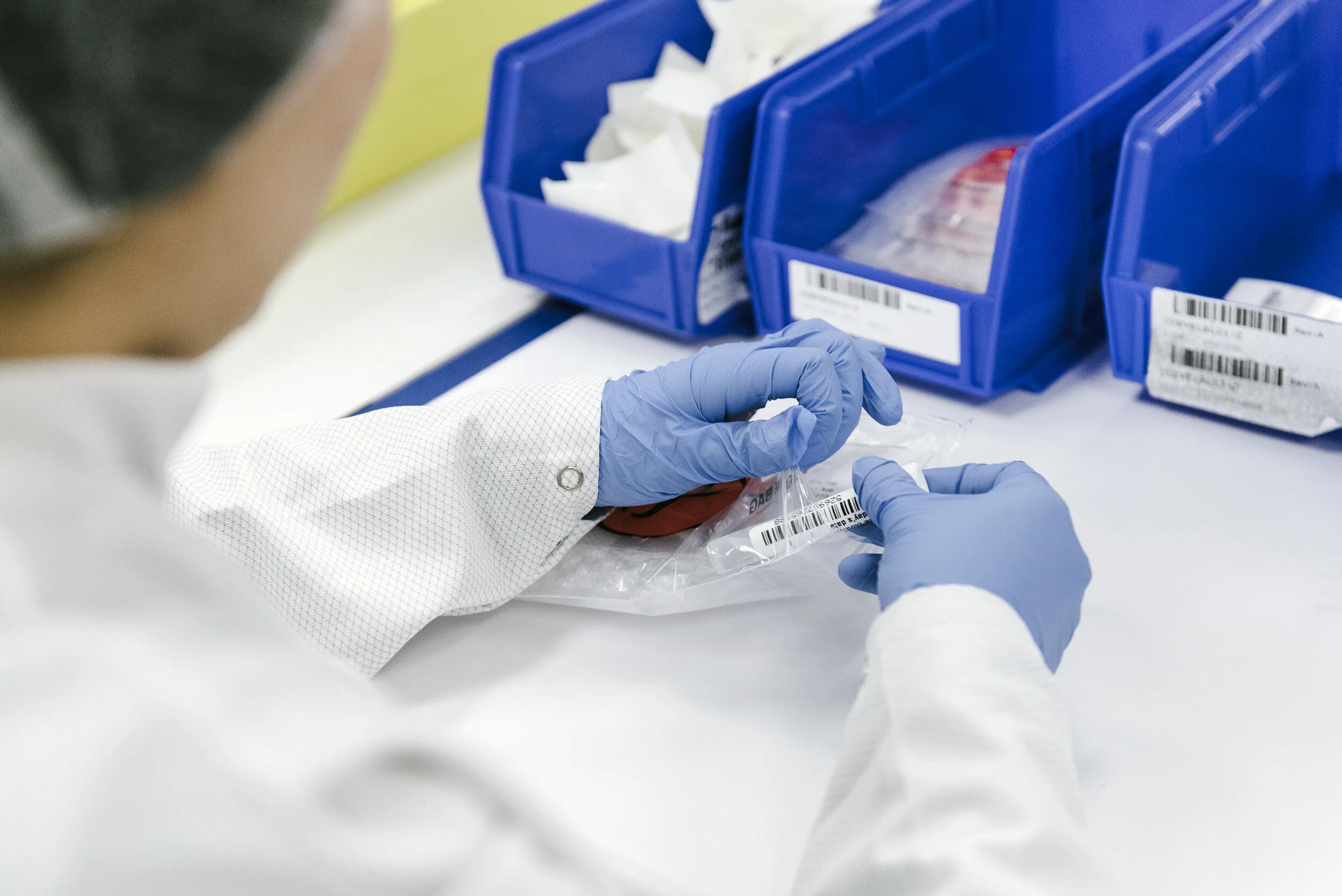 Assembly workers assemble Covid-19 testing kits at Evolve Manufacturing Technologies Inc., which has switched from making other medical equipment to making supplies for clients fighting the novel coronavirus, in Fremont, Calif, on Wednesday, April ,
