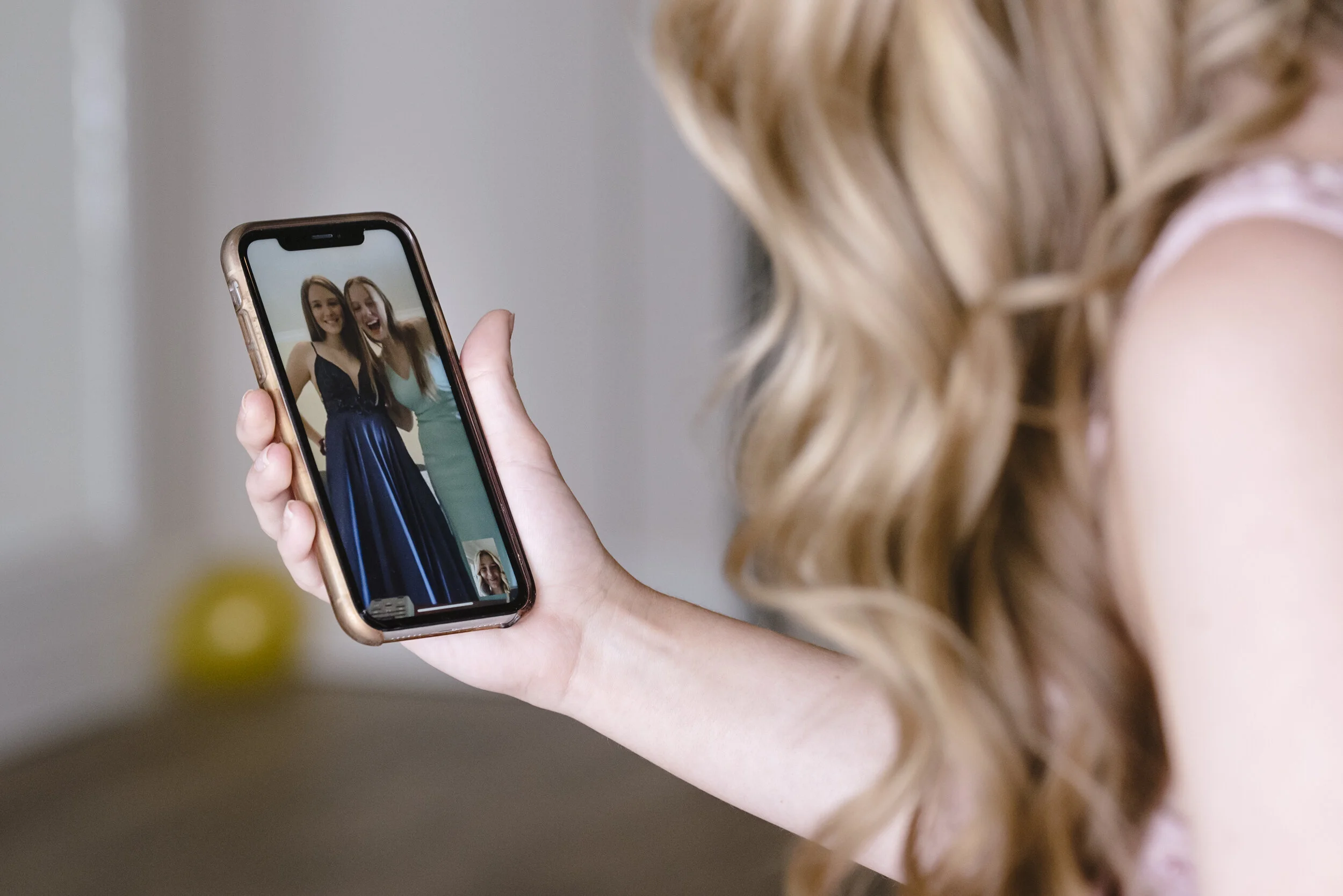  The Reese family films TikTok videos of themselves celebrating the girls' canceled high school prom from their home in Danville, Calif, on Saturday, March 28, 2020.     