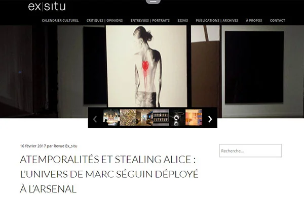 Atemporalités et Stealing Alice : L’univers de Marc Séguin déployé à L’Arsenal
