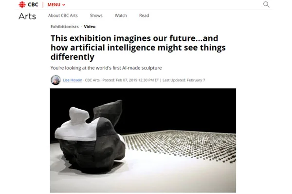 This exhibition imagines our future...and how artificial intelligence might see things differently