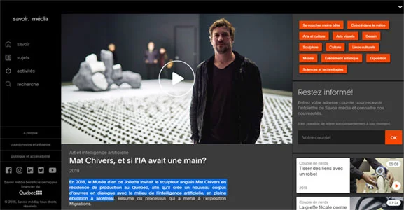 Mat Chivers, et si l'IA avait une main?