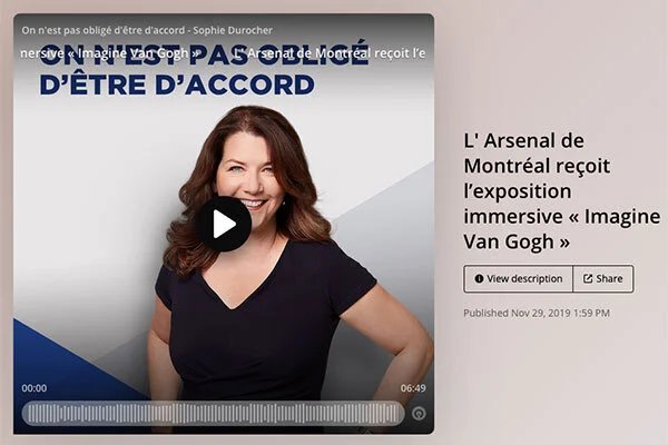 L' Arsenal de Montréal reçoit l’exposition immersive « Imagine Van Gogh » (audio)