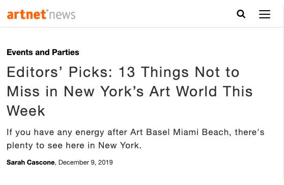 Editors’ Picks: 13 Things Not to Miss in New York’s Art World This Week