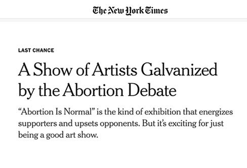 A Show of Artists Galvanized by the Abortion Debate