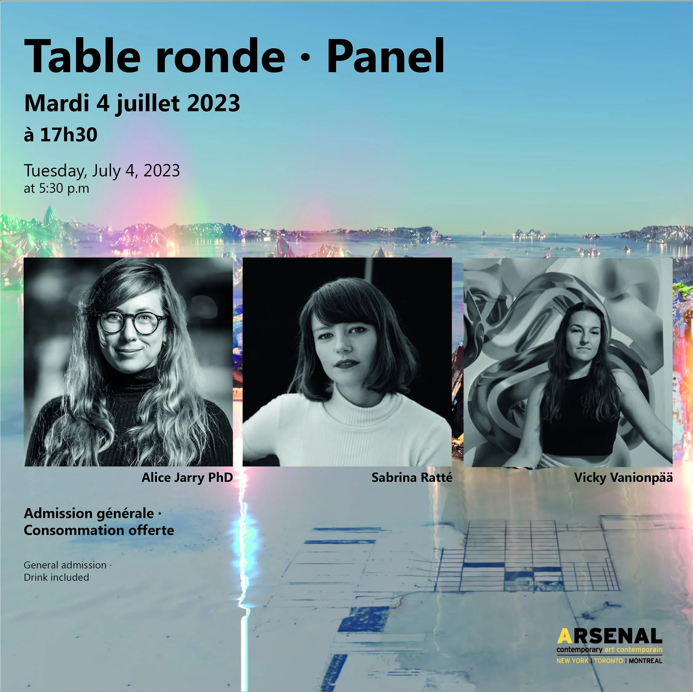 Roundtable with Sabrina Ratté, Alice Jarry, Vickie Vainionpää