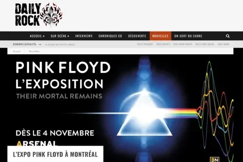 L’expo Pink Floyd à Montréal