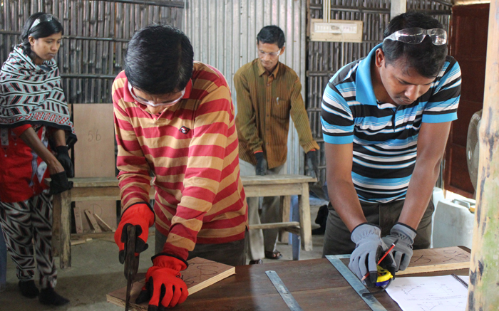 Our trainees hard at work to deliver clean water access to their community!