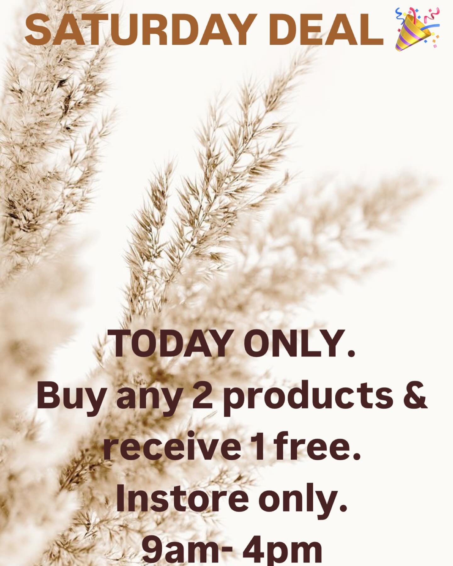Today only. Stock up on your faves with buy 2 get 1 free. 
Fab girls x