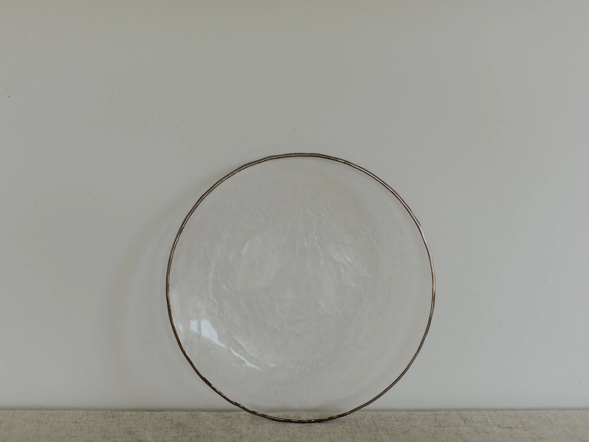 Platinum Rim glass side plate