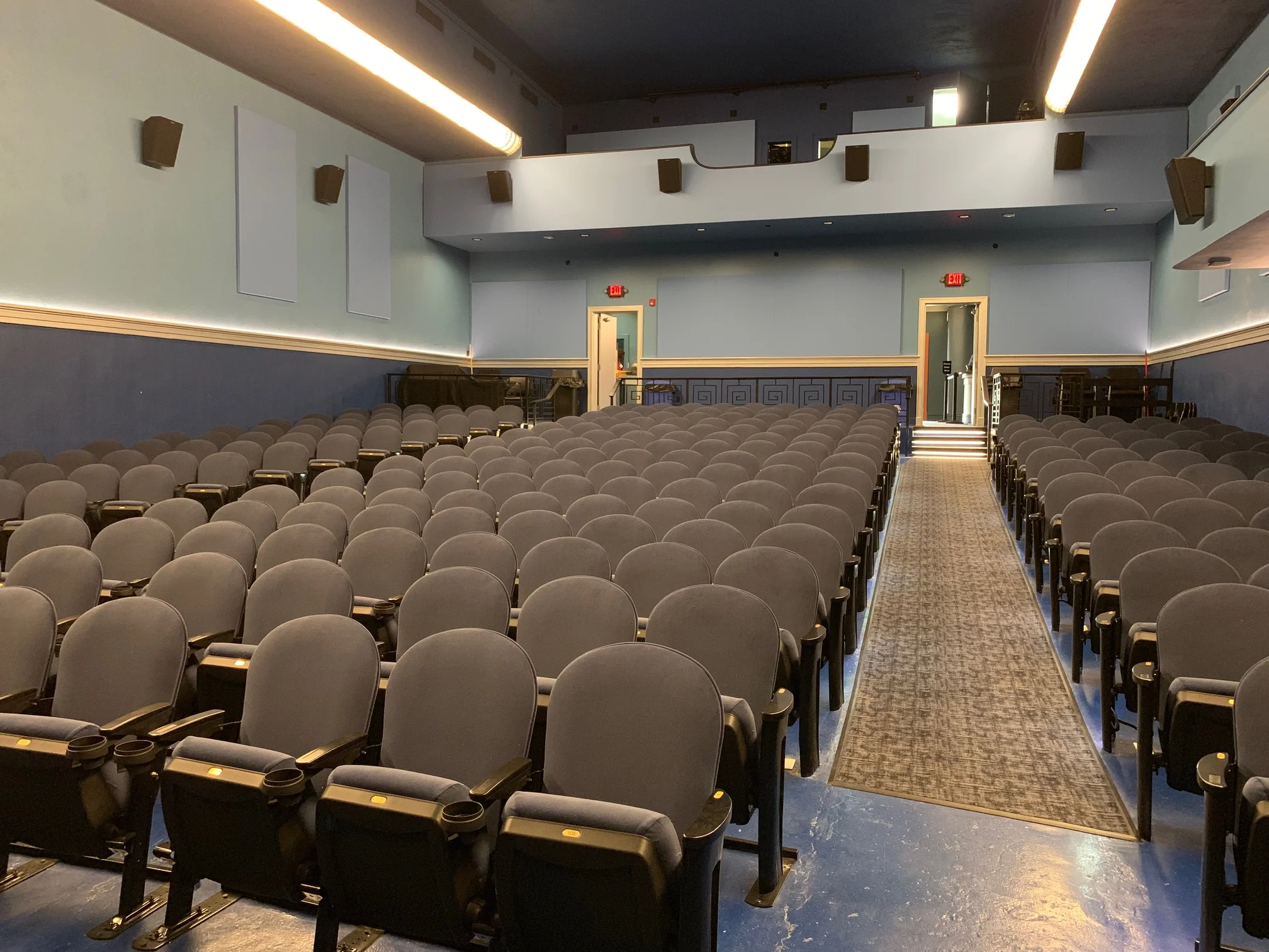 When our film starts the lights in the theatre will get dimmer - but they will not go out completely. Our film sound level is set so everyone hears everything and can follow the story of the movie. If for any reason you need a break from the movie - we invite you to step into our lobby. We will have some quiet areas for you to relax until you are ready to go back inside and enjoy the film. The Ashland Theatre works hard to make sure you have a fantastic time when you come to visit us. If there is anything we can do to help you, please ask one of our friendly staff members or volunteers.