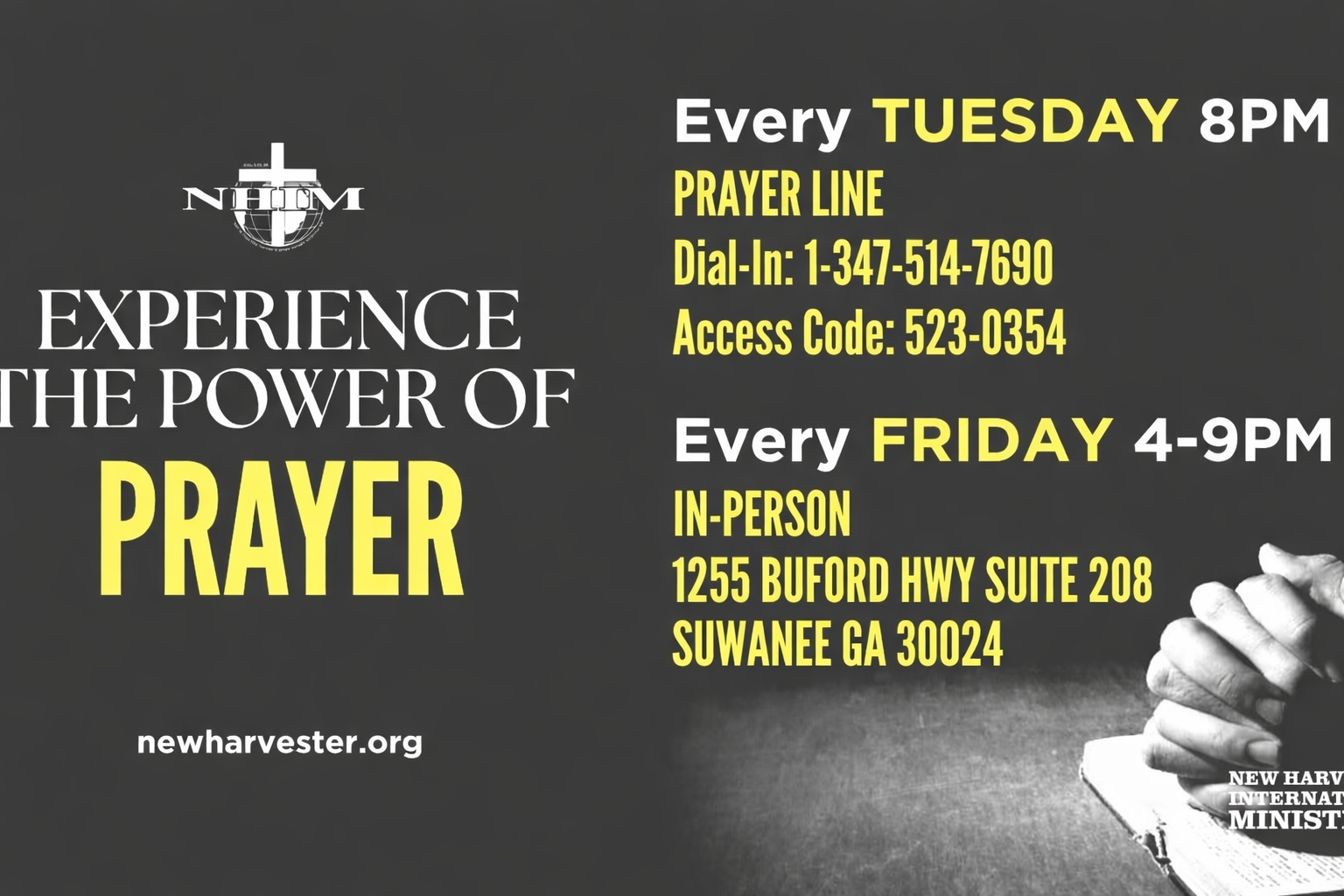 Friday Night In-Person Prayer
