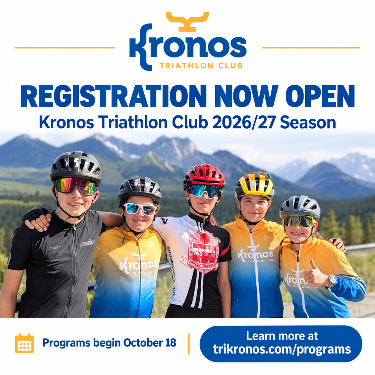 Kronos Triathlon Club Opens Registration for the 2026/27 Season