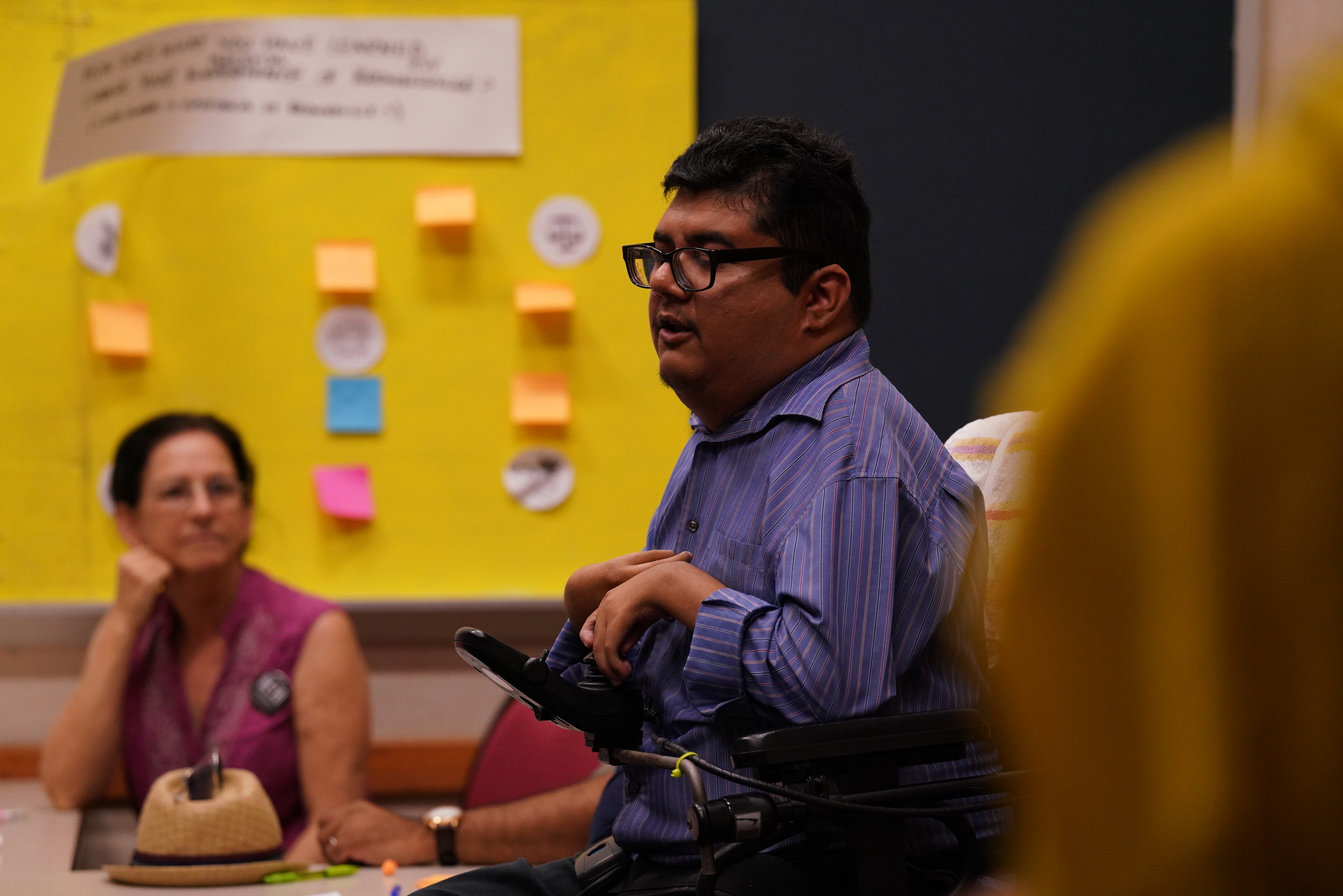 Community Members in Conversation During the Event "History of the Land" (Head Phase)  (Copy)