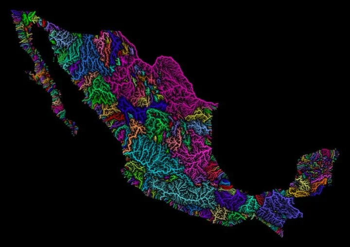 image of Mexico river systems, by Grasshopper Geography