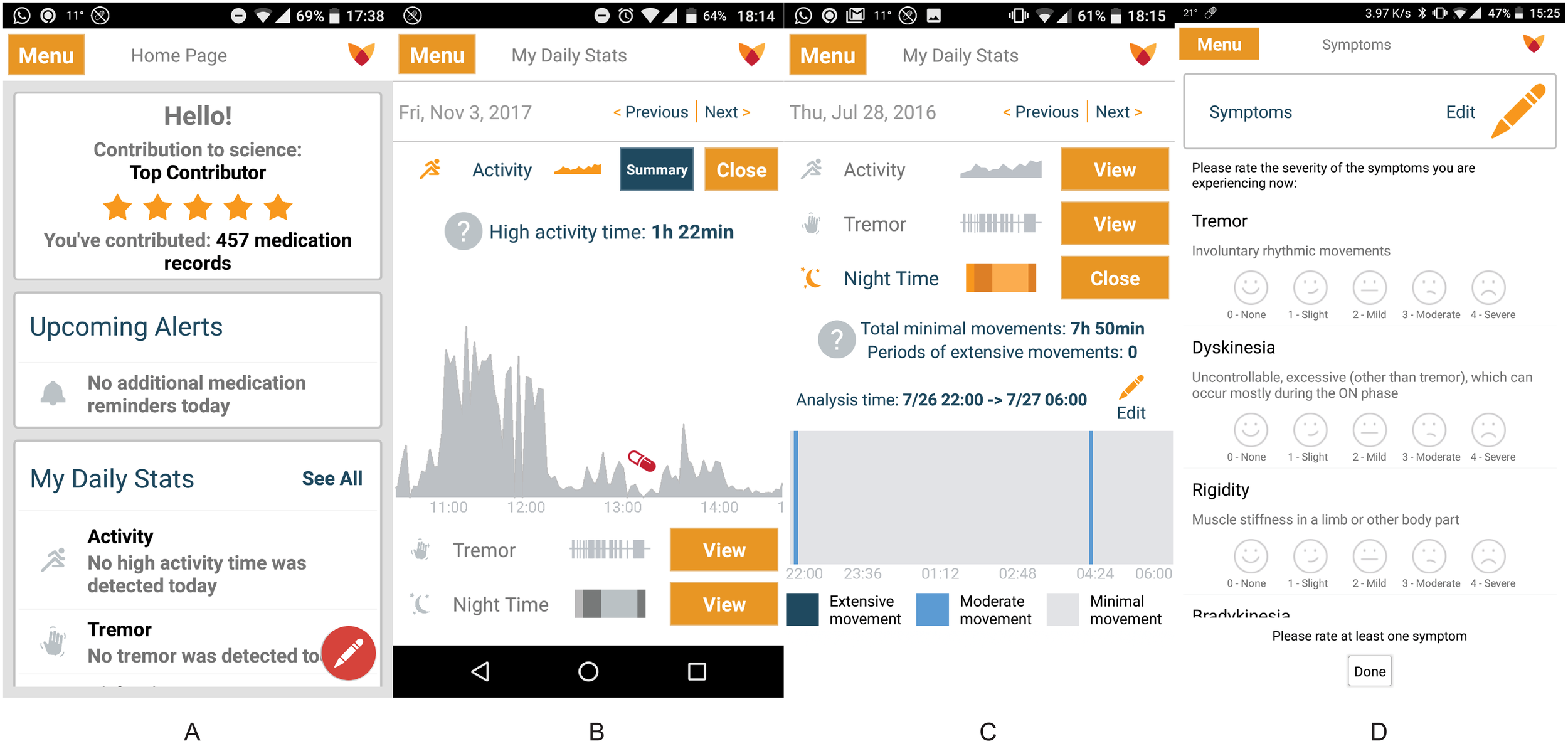 Feasibility of Large-Scale Deployment of Multiple Wearable Sensors in Parkinson's Disease