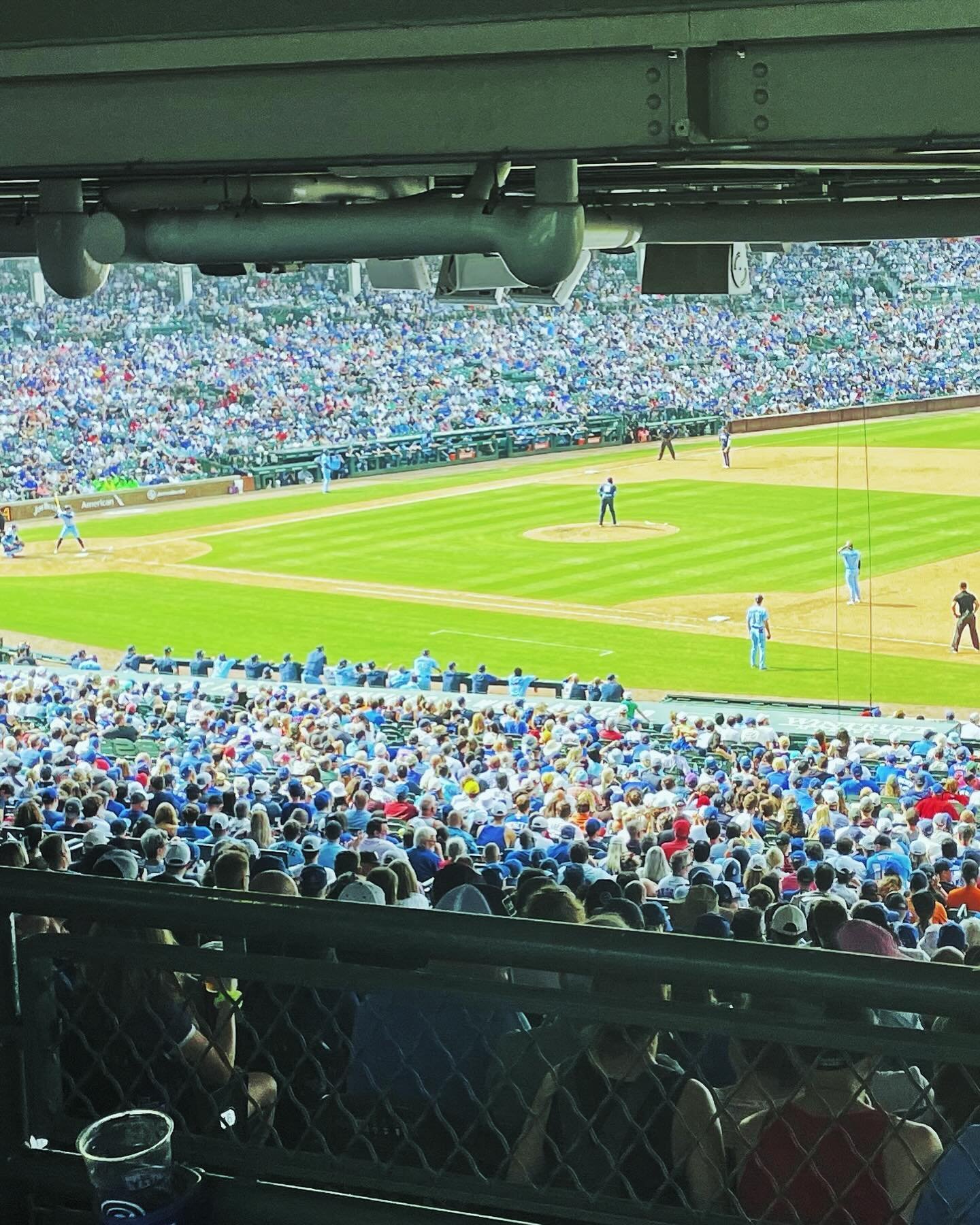 Images from a recent @cubs game Wrigley vs @bluejays.