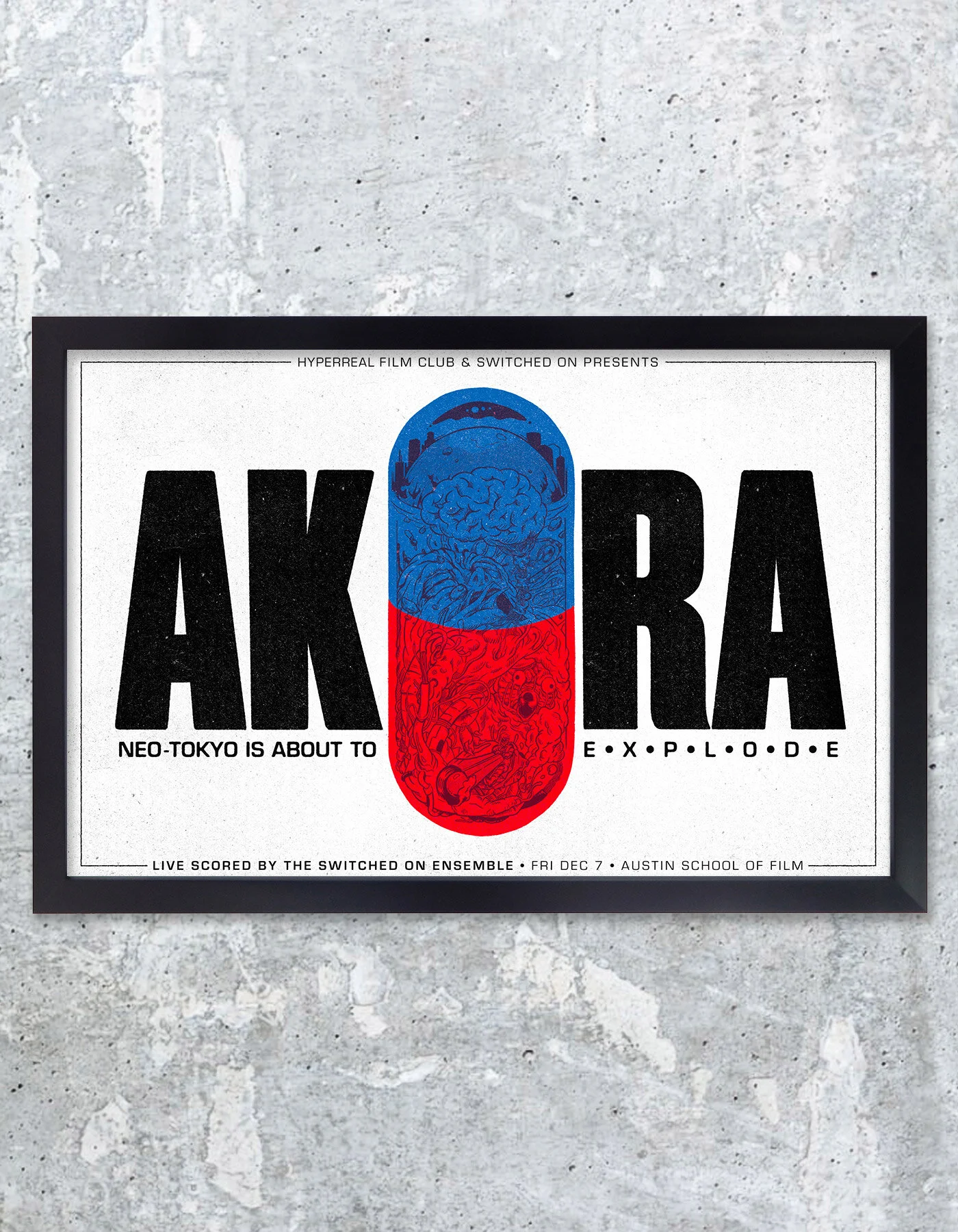 AKIRA - 11x17 Risograph Event Poster