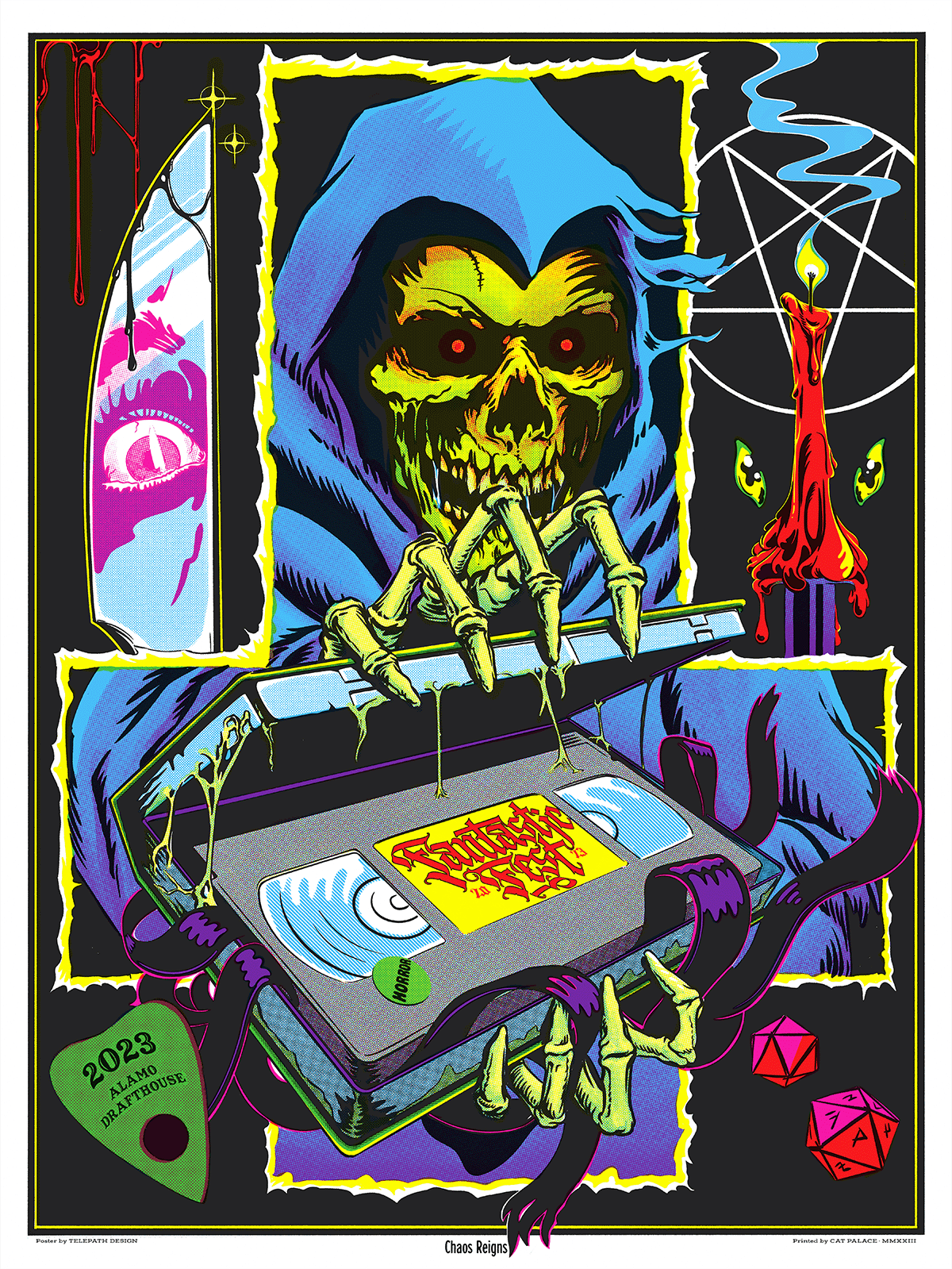 Fantastic Fest 2023 Blacklight Poster